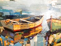 Boats 2018 24x32 Original Painting by Georgi Kolarov - 2 Boats 2018 24x32 Original Painting by Georgi Kolarov - 2
