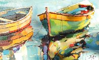 Boats 2018 24x32 Original Painting by Georgi Kolarov - 3