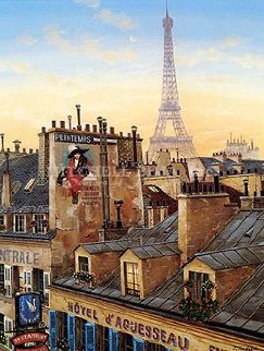 Rooftops of Paris Suite (Paris Morning / Paris Evening) 2000 Limited Edition Print - Liudmila Kondakova