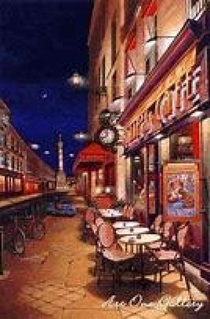 Folie's Cafe 2002 - Paris, France Limited Edition Print by Liudmila Kondakova