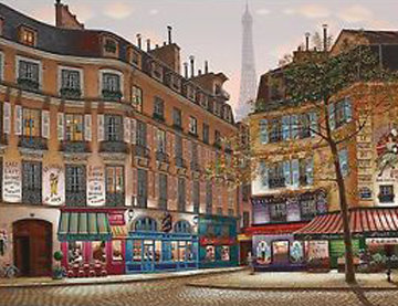 Eiffel Tower At Dawn 2004 Limited Edition Print - Liudmila Kondakova Eiffel Tower At Dawn 2004 Limited Edition Print - Liudmila Kondakova