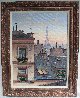 Eiffel Tower At Dusk 2000 30x24 Original Painting by Liudimila Kondakova - 2 Eiffel Tower At Dusk 2000 30x24 Original Painting by Liudimila Kondakova - 2