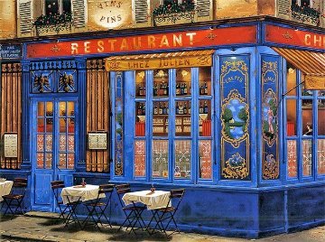 Chez Julien: Sidewalks of Paris Suite 2002 Limited Edition Print - Liudimila Kondakova Chez Julien: Sidewalks of Paris Suite 2002 Limited Edition Print - Liudimila Kondakova