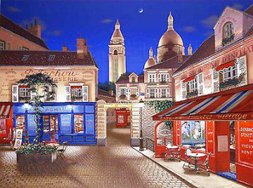 Montmartre Village 1998 Limited Edition Print - Liudimila Kondakova