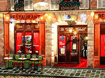 Sidewalks of Paris Suite: Le Vieux Chalet 1998 Limited Edition Print - Liudimila Kondakova Sidewalks of Paris Suite: Le Vieux Chalet 1998 Limited Edition Print - Liudimila Kondakova