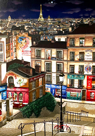Paris, Ville Lumiere (Paris, City of Light) Serigraph on