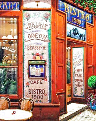 Brasserie AP - Paris, France Limited Edition Print - Liudmila Kondakova