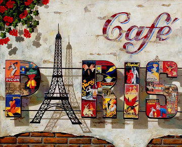 Cafe Paris 2010 - France Limited Edition Print - Liudmila Kondakova