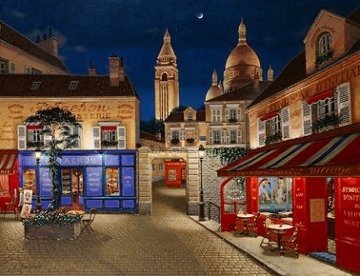 Montmartre Village 1998 Limited Edition Print - Liudimila Kondakova Montmartre Village 1998 Limited Edition Print - Liudimila Kondakova
