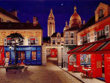 Montmartre Village 1998 Limited Edition Print - Liudimila Kondakova