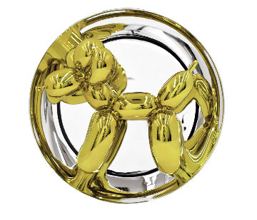 Balloon Dog (Yellow) Porcelain Sculpture 2015 11 in Sculpture - Jeff Koons