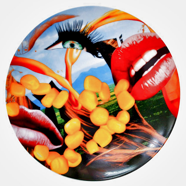 Lips Porcelain Plate 2012 Other by Jeff Koons