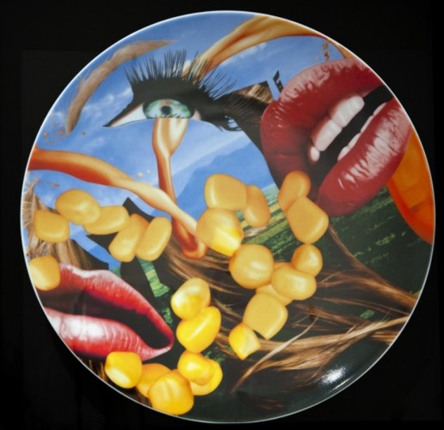 Lips Porcelain Plate 2012 Limited Edition Print by Jeff Koons