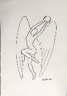 Pearl of Wisdom Drawing 2000 18x13 Drawing by Mark Kostabi - 1