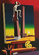 Loophole With a View 2001 Limited Edition Print by Mark Kostabi - 2 Loophole With a View 2001 Limited Edition Print by Mark Kostabi - 2