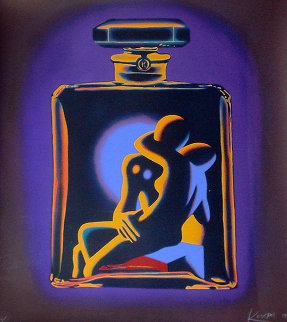 Chanel # 5 1990 Limited Edition Print - Mark Kostabi Chanel # 5 1990 Limited Edition Print - Mark Kostabi