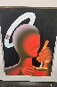 Cool Halo / Hot Candle 1992 30x23 Original Painting by Mark Kostabi - 1