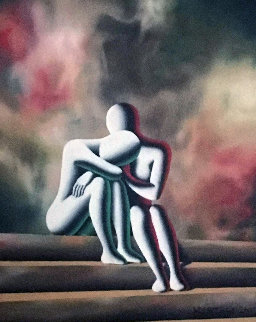 Eve of Destruction 2007 22x20 Original Painting - Mark Kostabi Eve of Destruction 2007 22x20 Original Painting - Mark Kostabi