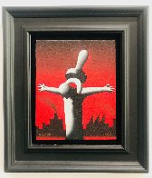 Great Pacifier Industrialization, Industrial Town 1994 14x12 Original Painting by Mark Kostabi - 1 Great Pacifier Industrialization, Industrial Town 1994 14x12 Original Painting by Mark Kostabi - 1