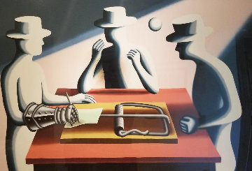 Art of the Deal (Iron Fist) 1993 Limited Edition Print - Mark Kostabi Art of the Deal (Iron Fist) 1993 Limited Edition Print - Mark Kostabi