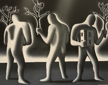Symbolic, Imaginary And the Real 1988 68x88 Super Huge Original Painting - Mark Kostabi Symbolic, Imaginary And the Real 1988 68x88 Super Huge Original Painting - Mark Kostabi