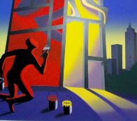 Untitled Lithograph 2002 Limited Edition Print by Mark Kostabi - 1 Untitled Lithograph 2002 Limited Edition Print by Mark Kostabi - 1