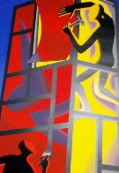 Untitled Lithograph 2002 Limited Edition Print by Mark Kostabi - 3 Untitled Lithograph 2002 Limited Edition Print by Mark Kostabi - 3