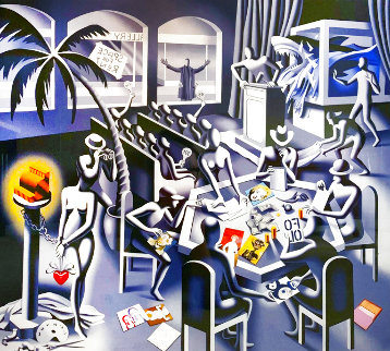 Impossibility of Death in the Mind of a Cash Resister 2013 Limited Edition Print - Mark Kostabi Impossibility of Death in the Mind of a Cash Resister 2013 Limited Edition Print - Mark Kostabi