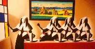 Progress of Agriculture 1988 47x85 Huge Original Painting by Mark Kostabi - 0