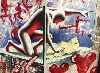 If All Else Fails 2012 18x18 Original Painting by Mark Kostabi - 2 If All Else Fails 2012 18x18 Original Painting by Mark Kostabi - 2