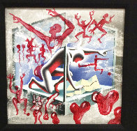 If All Else Fails 2012 18x18 Original Painting by Mark Kostabi - 3