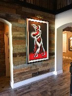 If the Lady Says Yes 1990 72x48 - Huge Original Painting by Mark Kostabi - 2