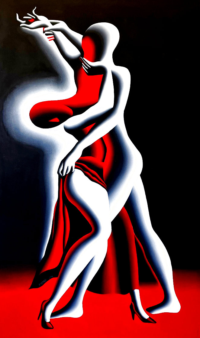 If the Lady Says Yes 1990 72x48 - Huge Original Painting by Mark Kostabi