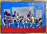 Multiple Lasso 1980 34x48 - Huge Original Painting by Mark Kostabi - 1