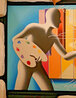 Scarlet a Sharp AP 2020 HS - Framed Embellished Giclee on Canvas Limited Edition Print by Mark Kostabi - 3