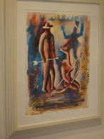 Ammunition Watercolor 1984 33x27 Watercolor by Mark Kostabi - 1 Ammunition Watercolor 1984 33x27 Watercolor by Mark Kostabi - 1
