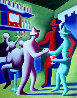 Entrepeneur 1984 48x36 Huge Original Painting by Mark Kostabi - 0