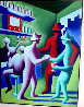 Entrepeneur 1984 48x36 Huge Original Painting by Mark Kostabi - 1