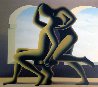 Golden Kiss 1995 Limited Edition Print by Mark Kostabi - 0