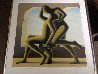 Golden Kiss 1995 Limited Edition Print by Mark Kostabi - 1