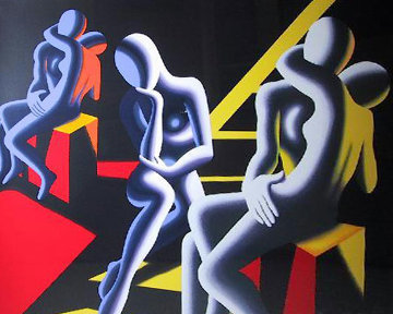 Languor of Love 1993 Limited Edition Print - Mark Kostabi Languor of Love 1993 Limited Edition Print - Mark Kostabi