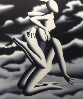 Prelude to Vertigo 1999 37x31 Original Painting - Mark Kostabi Prelude to Vertigo 1999 37x31 Original Painting - Mark Kostabi