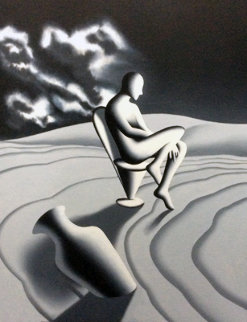 Riddle of Night And Day 1999 42x32 Huge Original Painting - Mark Kostabi Riddle of Night And Day 1999 42x32 Huge Original Painting - Mark Kostabi