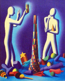 Perfect Pitch 1991 Limited Edition Print - Mark Kostabi Perfect Pitch 1991 Limited Edition Print - Mark Kostabi