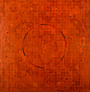 Concentric Episode Series, Chernut 32.04.1 , 2004 32x32 Original Painting - Kris Cox Concentric Episode Series, Chernut 32.04.1 , 2004 32x32 Original Painting - Kris Cox