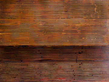 Untitled (Linear Ebony Ash Mixed Media Panel), from Curtain series 36x48 Super Huge Original Painting - Kris Cox Untitled (Linear Ebony Ash Mixed Media Panel), from Curtain series 36x48 Super Huge Original Painting - Kris Cox