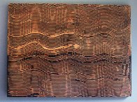 Untitled/Wave Ebony Ash, from the Curtain Series 2005 36x48 Super Huge Original Painting by Kris Cox - 2 Untitled/Wave Ebony Ash, from the Curtain Series 2005 36x48 Super Huge Original Painting by Kris Cox - 2