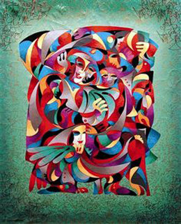 Phoenix 1998 Embellished Limited Edition Print - Anatole Krasnyansky Phoenix 1998 Embellished Limited Edition Print - Anatole Krasnyansky