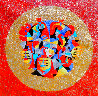Circle of Friends Watercolor 2006 40x40 Huge Watercolor by Anatole Krasnyansky - 0