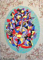 Cello II 2000 Embellished Limited Edition Print by Anatole Krasnyansky - 0 Cello II 2000 Embellished Limited Edition Print by Anatole Krasnyansky - 0